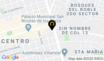 Mapa de AIRREGIO en San Nicolás de los Garza