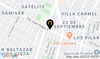 Mapa de Alergomedica en Puebla