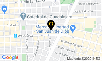 Mapa de Alfa Uniformes en Guadalajara