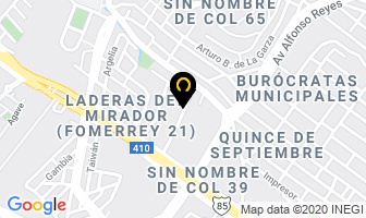 Mapa de Alimentos Nacionales S.a De C.v en Monterrey