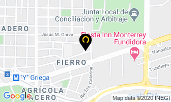 Mapa de Almacen De Maquinaria en Monterrey