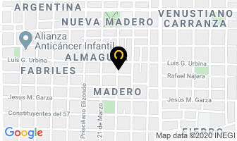 Mapa de Almek Maquinaria en Monterrey
