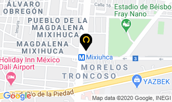 Mapa de Alquiladora Jardin Balbuena en Ciudad de Mexico