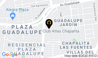 Mapa de Aluminio Patria en Guadalajara