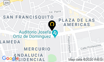 Mapa de América en Santiago De Querétaro