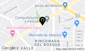 Mapa de Aquateck en Guadalajara