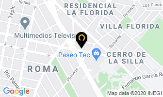 Mapa de Aroma Day Spa en Monterrey