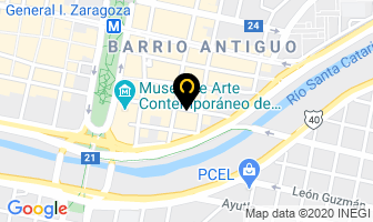 Mapa de Arquidiocesis De Monterrey en Monterrey