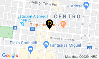Mapa de Artesanias Tamez en Monterrey