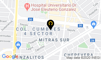 Mapa de Articulos Dentales Del Norte en Monterrey