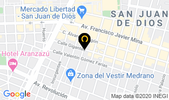 Mapa de Articulos Para El Hogar en Guadalajara