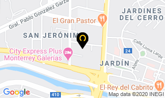 Mapa de Aticos Bodegas Personales en Monterrey