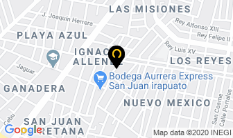 Mapa de Auto Servicio Trigueros en Irapuato