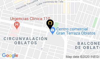 Mapa de Automoviles Oblatos en Guadalajara