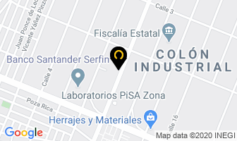 Mapa de Banco Santander Serfin en Guadalajara