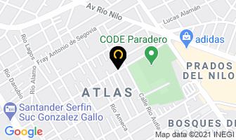 Mapa de Banquetes Silvia`s en Guadalajara