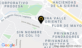 Mapa de Basculas Industriales Vegar en Monterrey