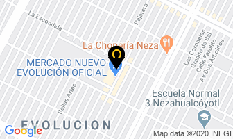 Mapa de Bebelandia en Nezahualcóyotl