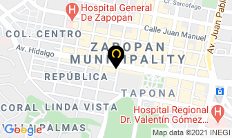 Mapa de Bicicletas Siglo en Zapopan