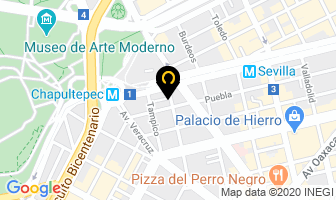 Mapa de Bicicleteria Piñon Fijo en Ciudad de Mexico
