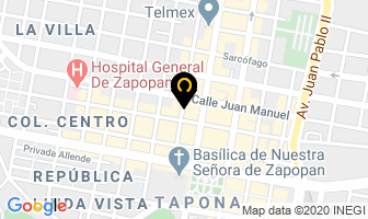 Mapa de Blancos Mi Hogar en Guadalajara