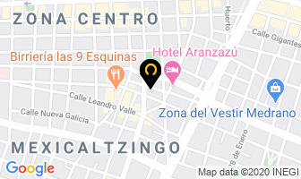 Mapa de Blancos Myrna en Guadalajara