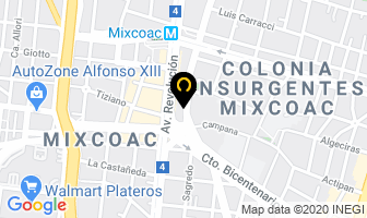 Mapa de Bodega De Paneles, Tablaroca Y Poliestireno en Ciudad de Mexico