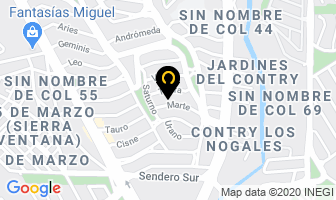 Mapa de Bolsas Impresas Garza en Monterrey