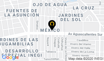 Mapa de Bombas Hidrocalidads El Tata en Aguascalientes