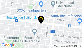 Mapa de Bombas Y Equipos Industriales en Monterrey