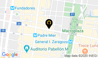 Mapa de Boneteria La Docena Magica en Monterrey