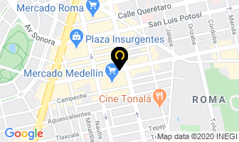 Mapa de Brasa Rodizio De Pizzas en Ciudad de Mexico