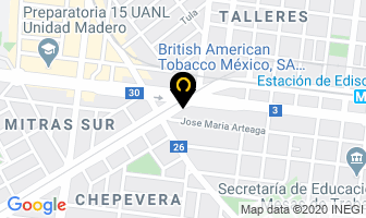 Mapa de British American Tobacco MÉxico en Monterrey