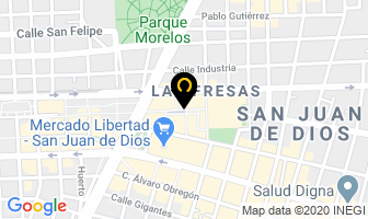 Mapa de Broqueles Gen Rey en Guadalajara