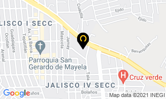 Mapa de Bubble Carwash en Tonalá
