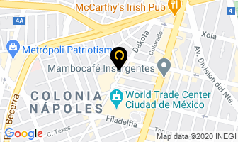 Mapa de Budget Car Rental en Ciudad de Mexico