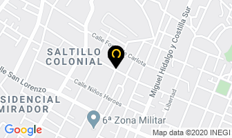 Mapa de Caja Popular Mexicana en Saltillo