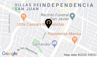 Mapa de Calentadores Solares Orozco Carriarte en Guadalajara