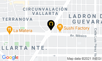 Mapa de California Acuarium en Zapopan