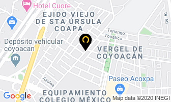 Mapa de Cancelería De Aluminio Y Vidrios Albisan en Ciudad de Mexico