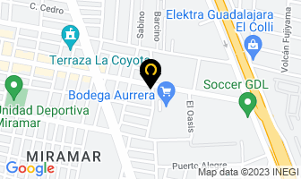Mapa de Cardiología Miramar en Zapopan
