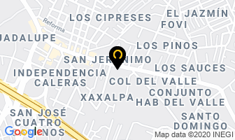 Mapa de Carnes Ahumadas El Pariente en Puebla