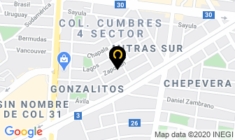 Mapa de Casino Mitras Sur A.c. en Monterrey