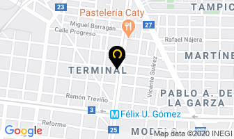 Mapa de Casino Real Eventos en Monterrey