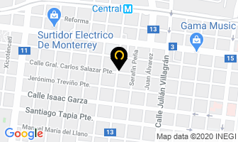 Mapa de Centralum - Perfiles De Aluminio Y Accesorios en Monterrey