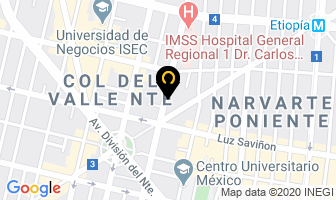 Mapa de Centro De Asesoria Del Valle en Ciudad de Mexico