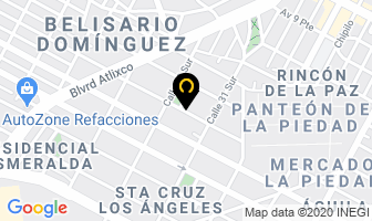 Mapa de Centro De Especialidades Dentales en Puebla