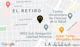 Mapa de Centro Fester Hospital en Guadalajara