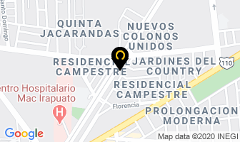 Mapa de Centro Medico Sanarte en Irapuato