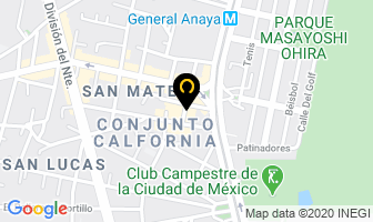 Mapa de Cerrajeria Churubusco en Ciudad de Mexico